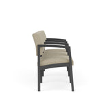 Lenox Steel Waiting Reception 3 Seat Tandem Seating Metal Frame