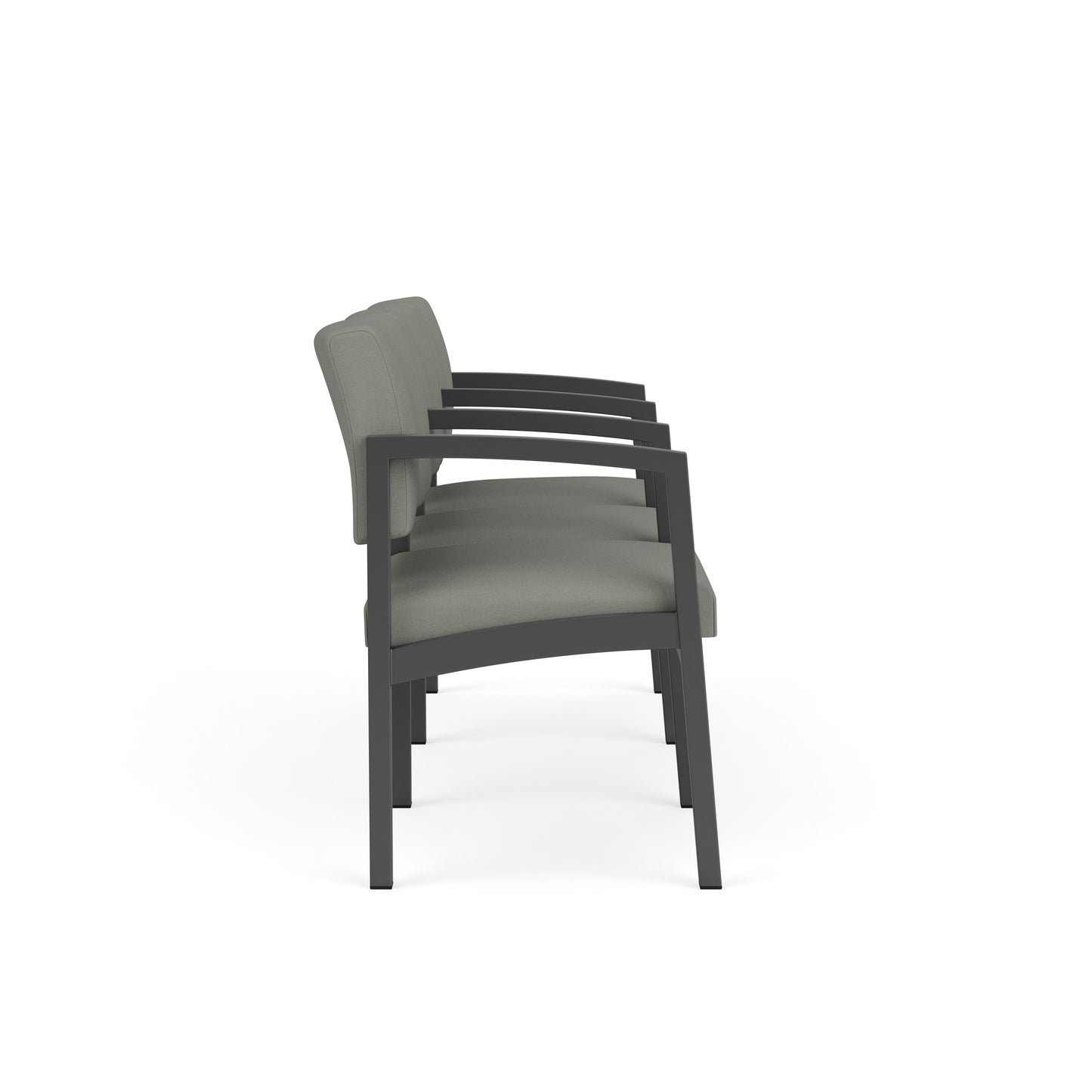 Lenox Steel Waiting Reception 3 Seat Tandem Seating Metal Frame