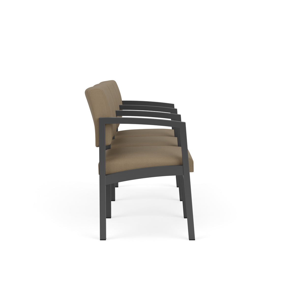 Lenox Steel Waiting Reception 3 Seat Tandem Seating Metal Frame