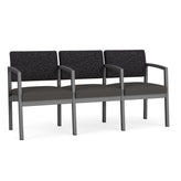Lenox Steel Waiting Reception 3 Seat Tandem Seating Metal Frame