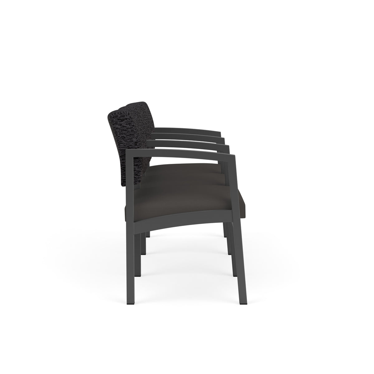 Lenox Steel Waiting Reception 3 Seat Tandem Seating Metal Frame