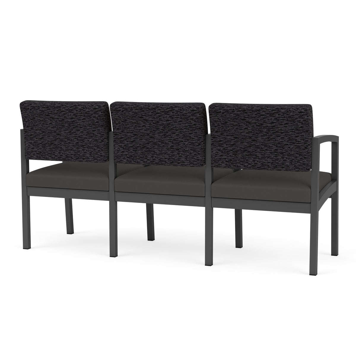 Lenox Steel Waiting Reception 3 Seat Tandem Seating Metal Frame