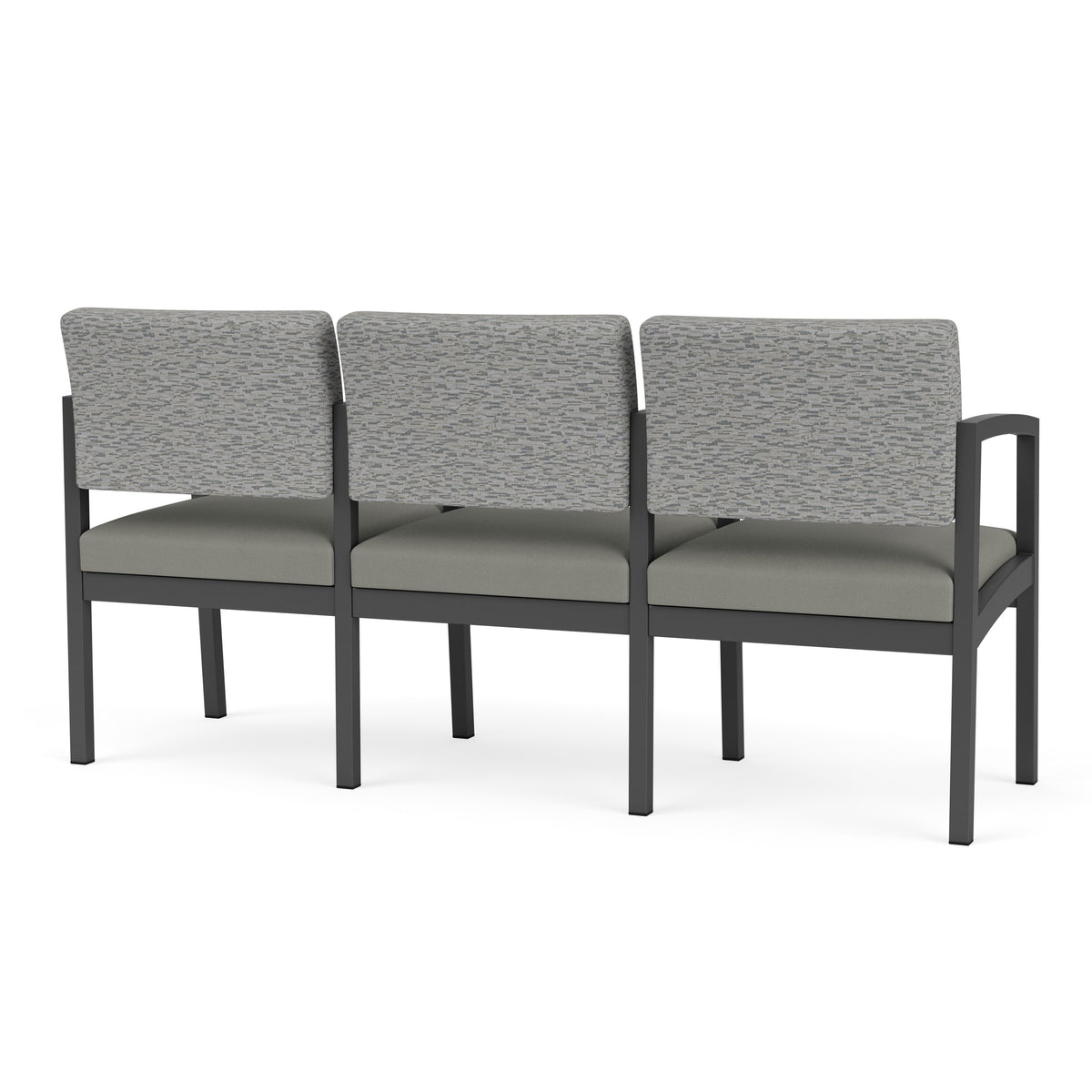 Lenox Steel Waiting Reception 3 Seat Tandem Seating Metal Frame
