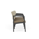 Lenox Steel Waiting Reception 3 Seat Tandem Seating Metal Frame