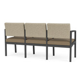 Lenox Steel Waiting Reception 3 Seat Tandem Seating Metal Frame