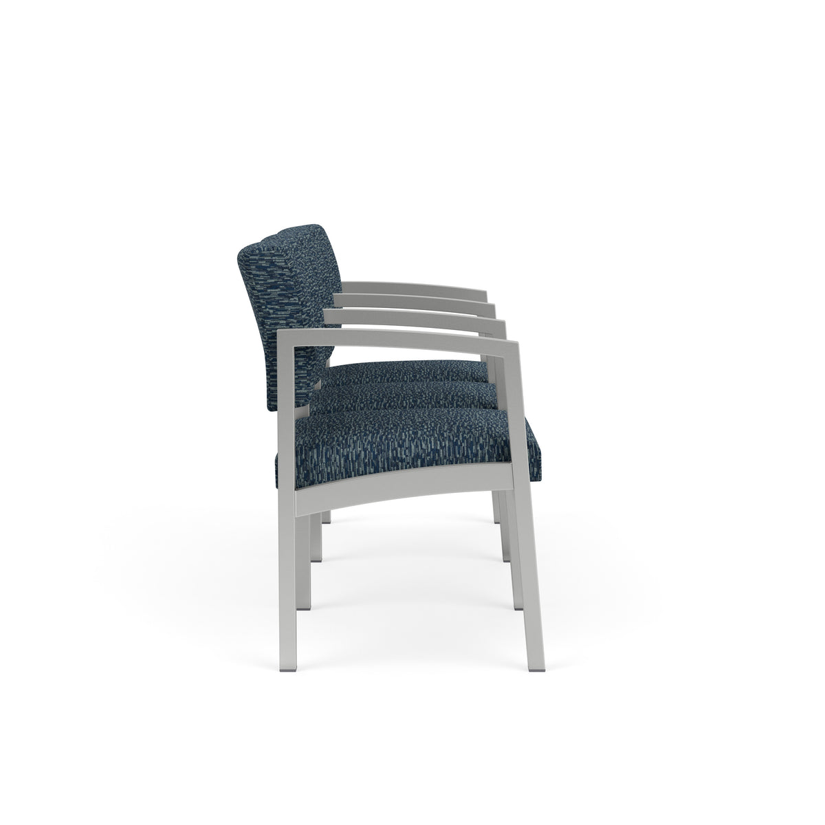 Lenox Steel Waiting Reception 3 Seat Tandem Seating Metal Frame