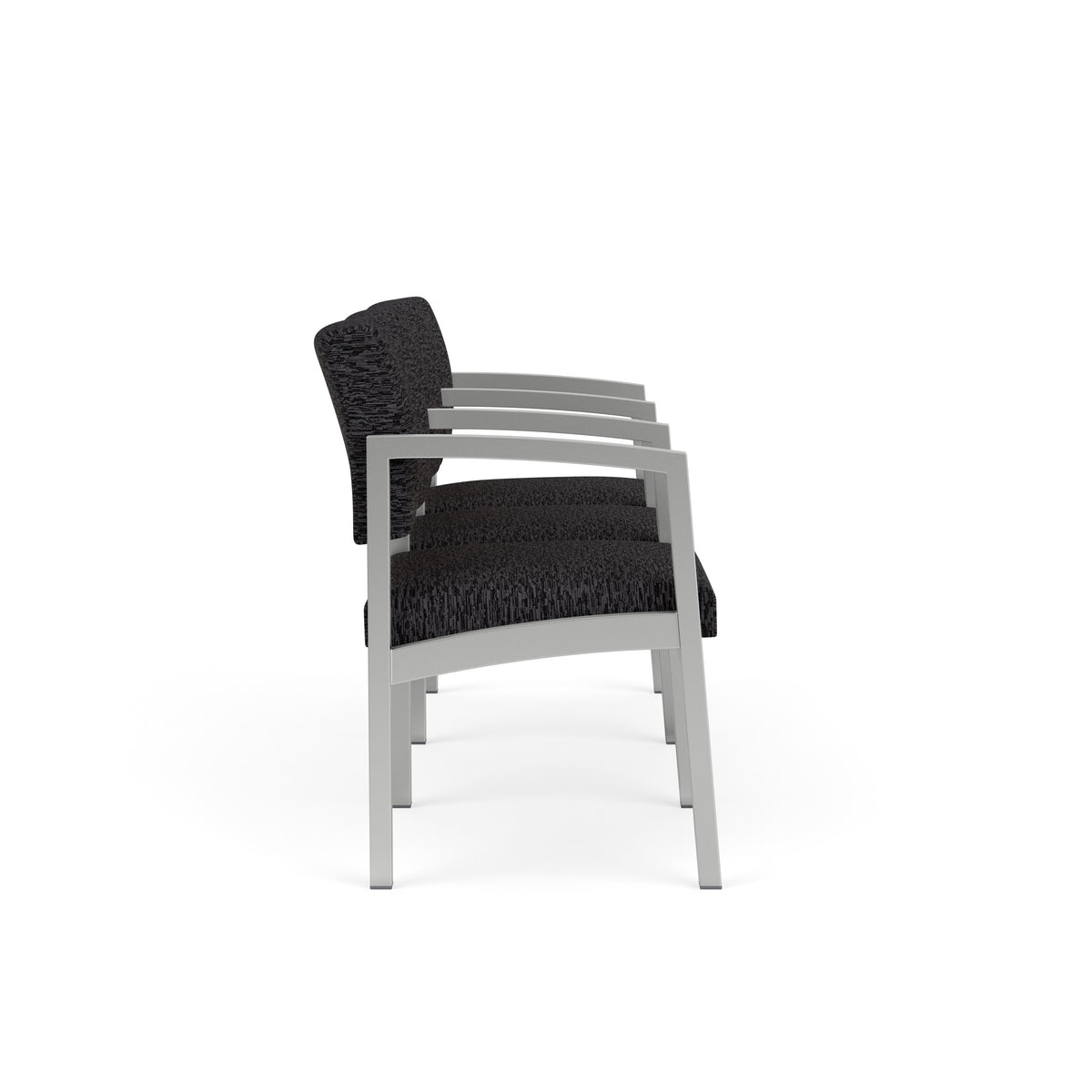 Lenox Steel Waiting Reception 3 Seat Tandem Seating Metal Frame