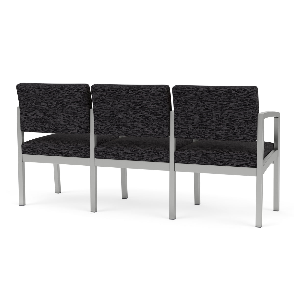 Lenox Steel Waiting Reception 3 Seat Tandem Seating Metal Frame