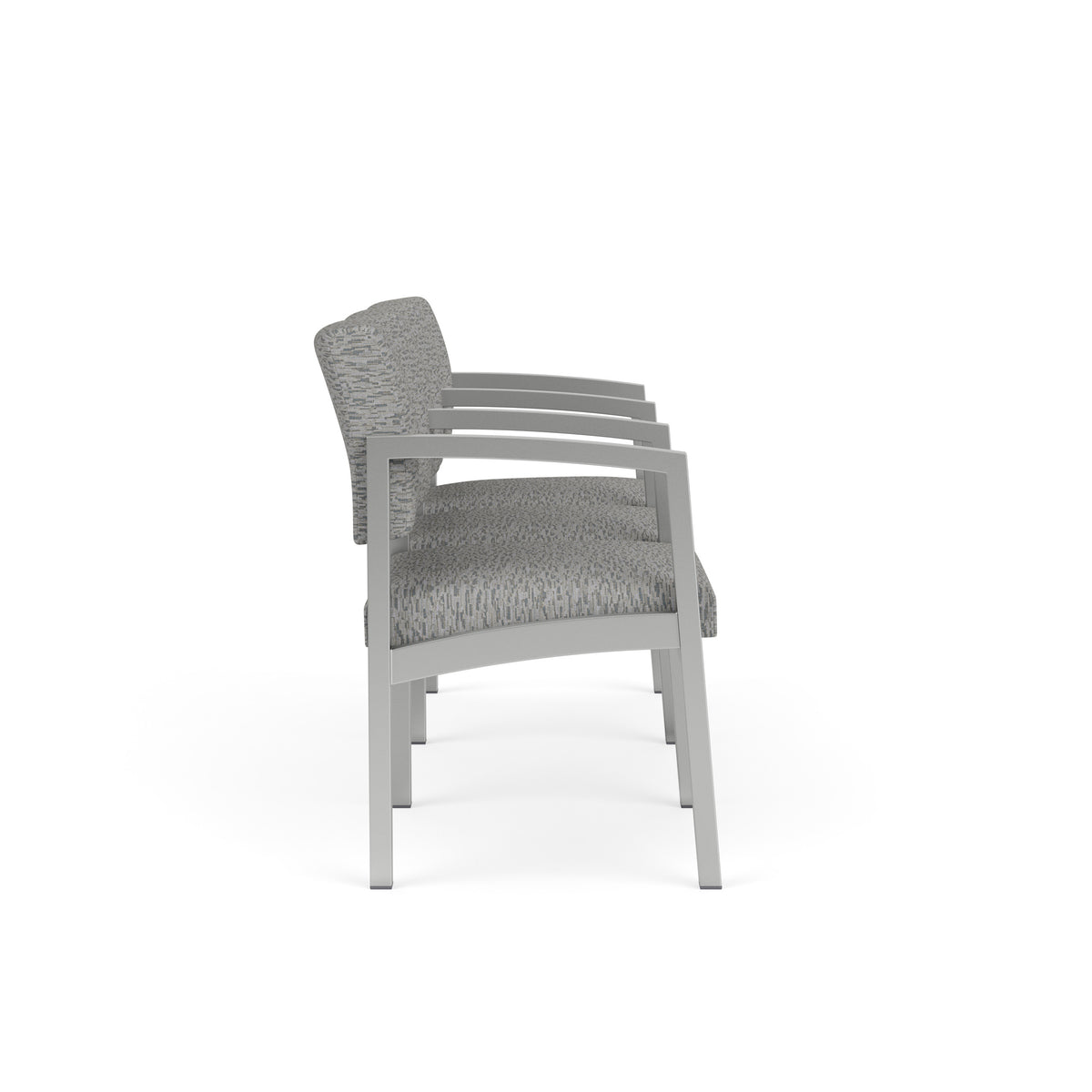 Lenox Steel Waiting Reception 3 Seat Tandem Seating Metal Frame
