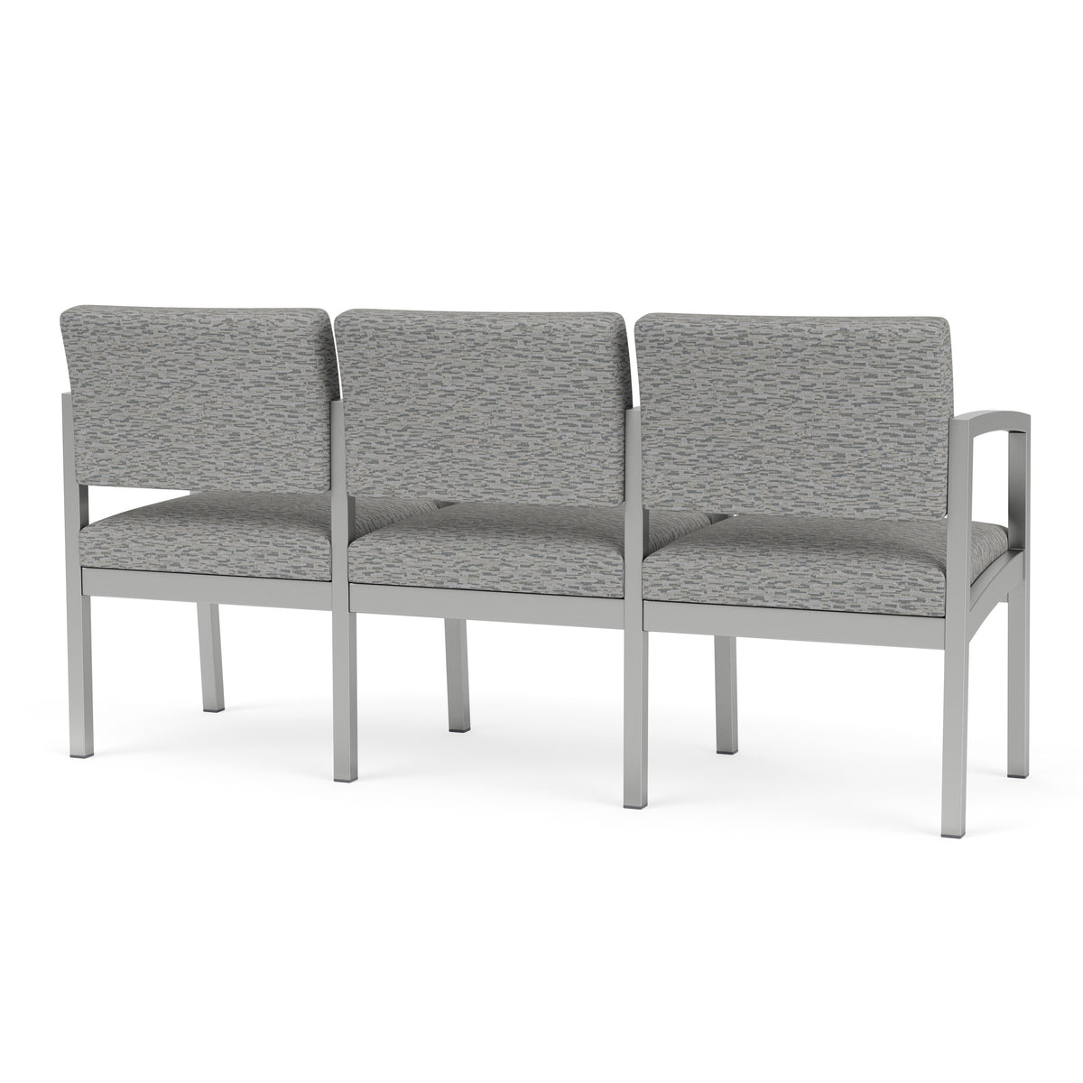 Lenox Steel Waiting Reception 3 Seat Tandem Seating Metal Frame