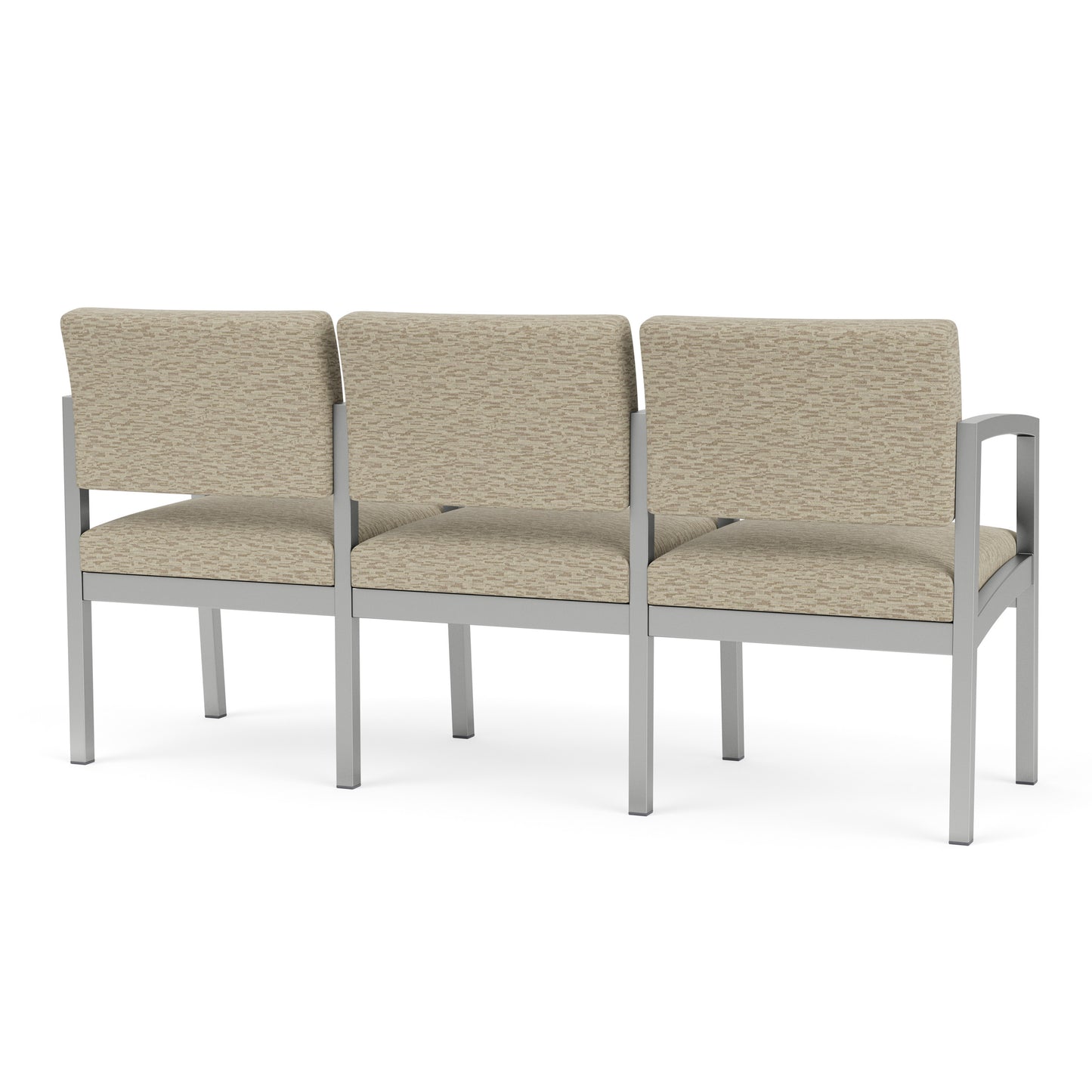 Lenox Steel Waiting Reception 3 Seat Tandem Seating Metal Frame