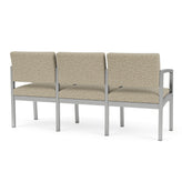 Lenox Steel Waiting Reception 3 Seat Tandem Seating Metal Frame
