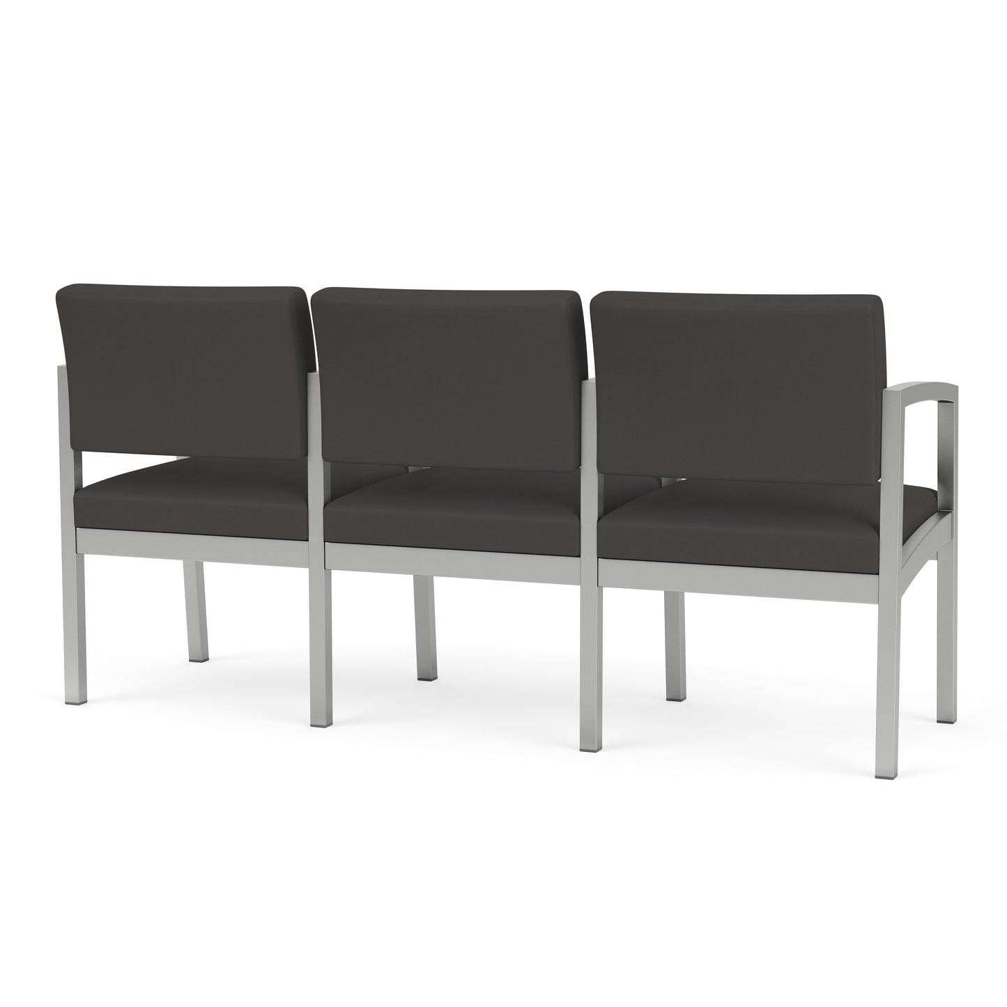 Lenox Steel Waiting Reception 3 Seat Tandem Seating Metal Frame
