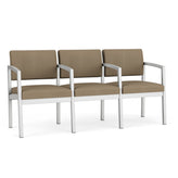 Lenox Steel Waiting Reception 3 Seat Tandem Seating Metal Frame