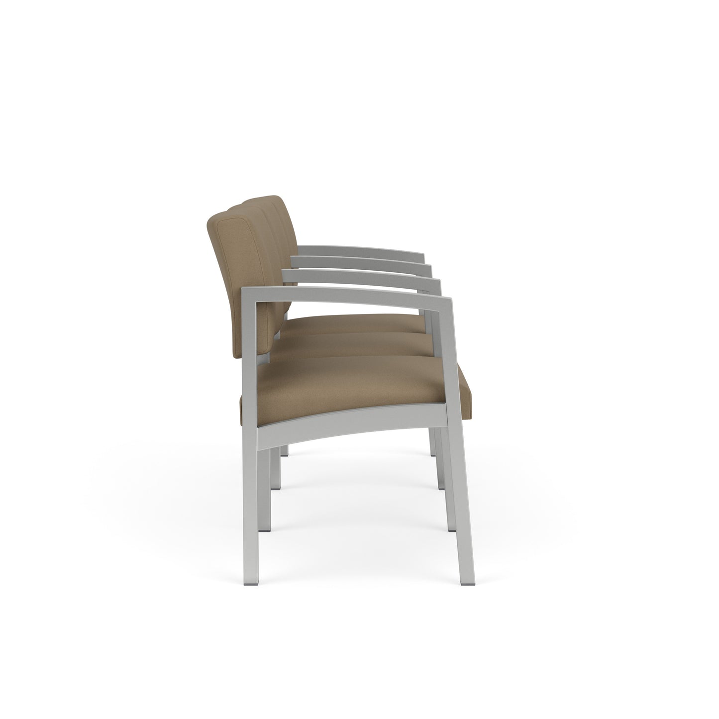 Lenox Steel Waiting Reception 3 Seat Tandem Seating Metal Frame