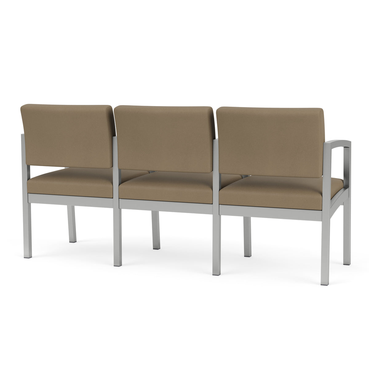 Lenox Steel Waiting Reception 3 Seat Tandem Seating Metal Frame