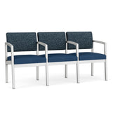 Lenox Steel Waiting Reception 3 Seat Tandem Seating Metal Frame