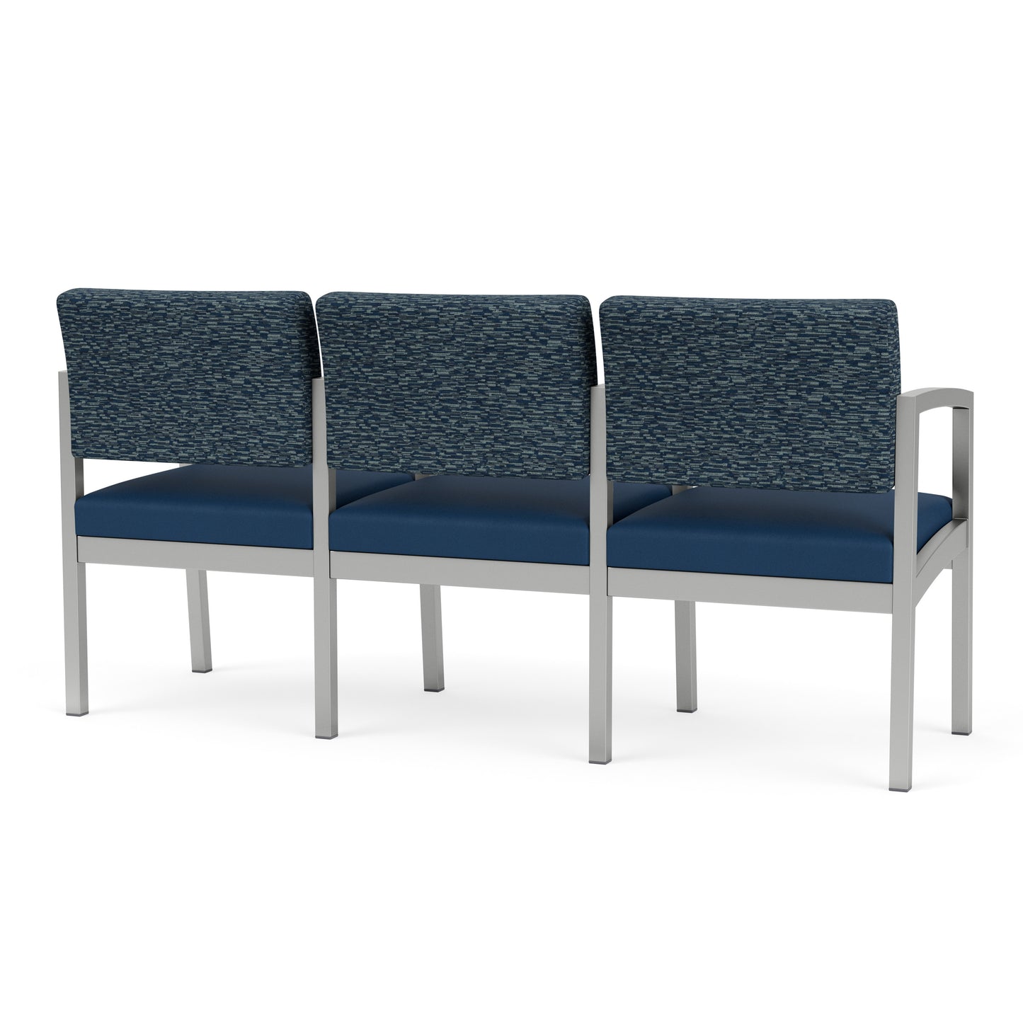 Lenox Steel Waiting Reception 3 Seat Tandem Seating Metal Frame