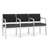 Lenox Steel Waiting Reception 3 Seat Tandem Seating Metal Frame