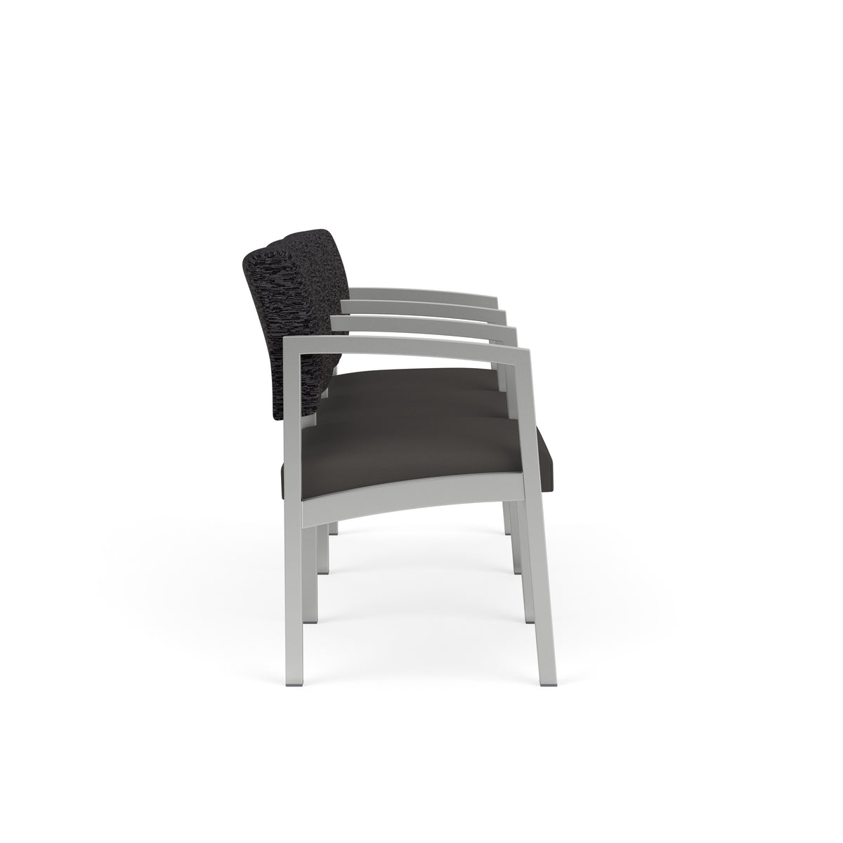 Lenox Steel Waiting Reception 3 Seat Tandem Seating Metal Frame