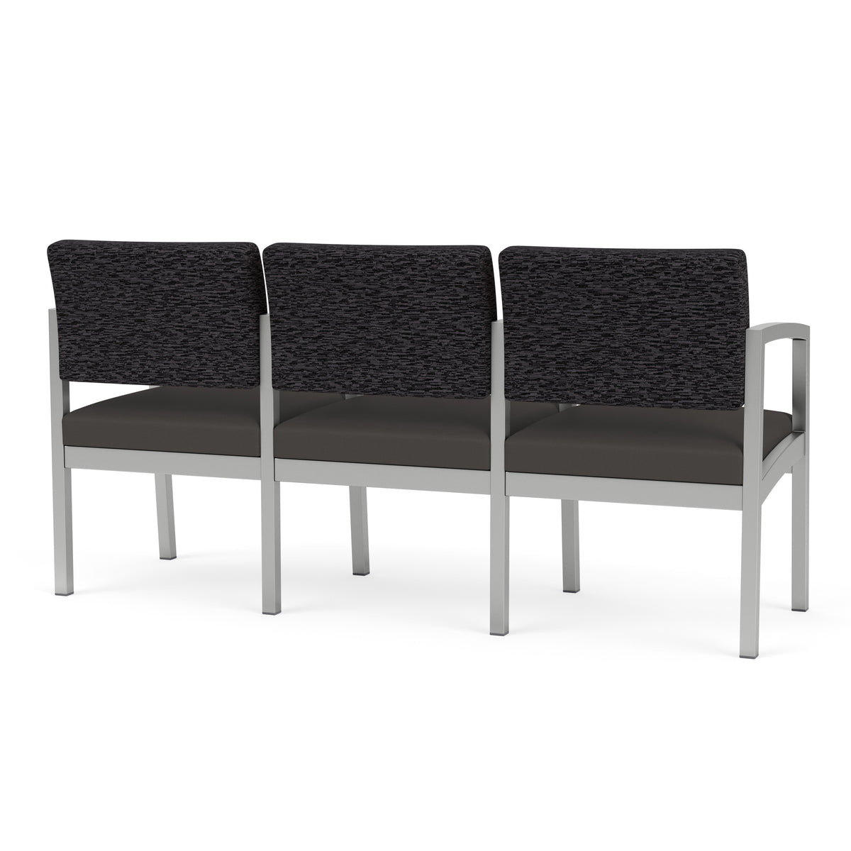 Lenox Steel Waiting Reception 3 Seat Tandem Seating Metal Frame