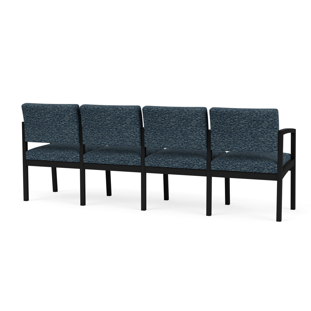 Lenox Steel Waiting Reception 4 Seat Tandem Seating Metal Frame No Center Arms