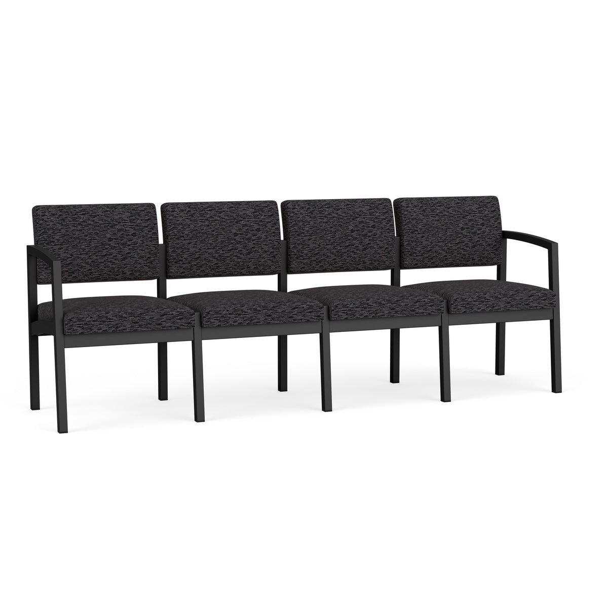Lenox Steel Waiting Reception 4 Seat Tandem Seating Metal Frame No Center Arms