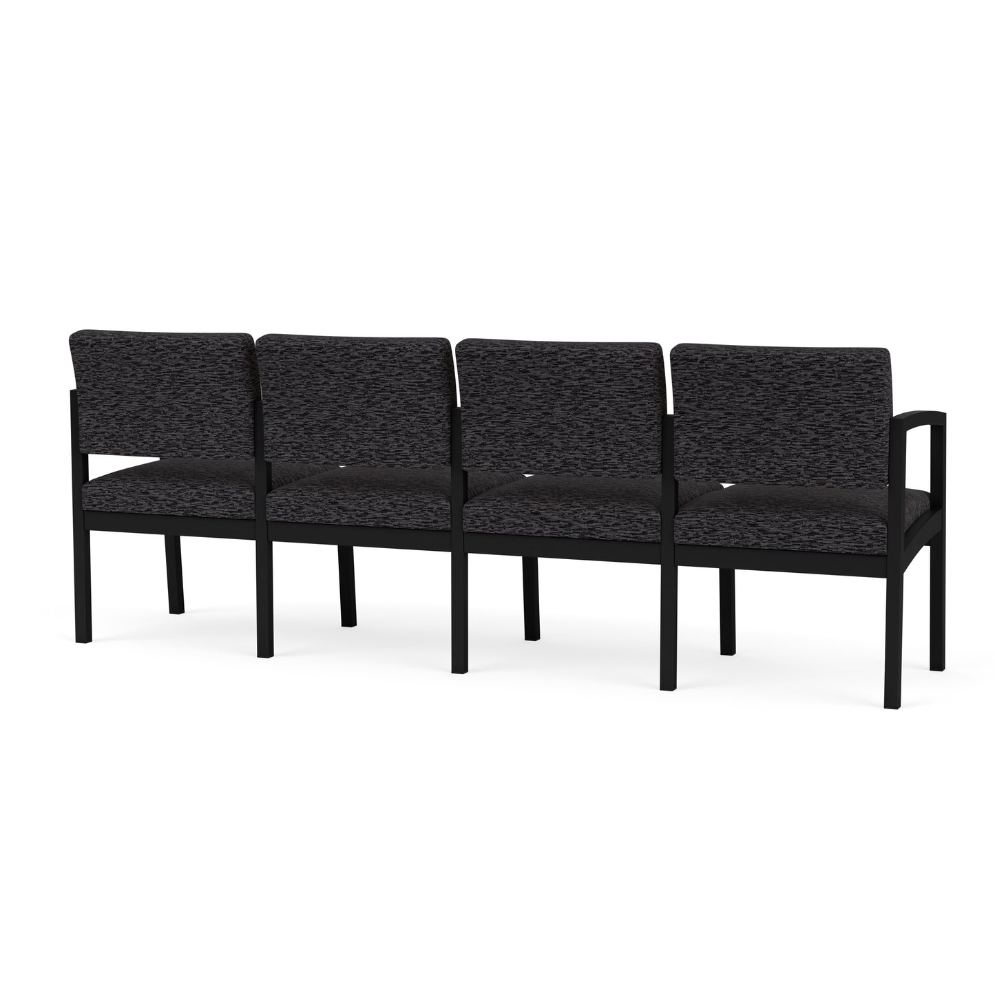 Lenox Steel Waiting Reception 4 Seat Tandem Seating Metal Frame No Center Arms