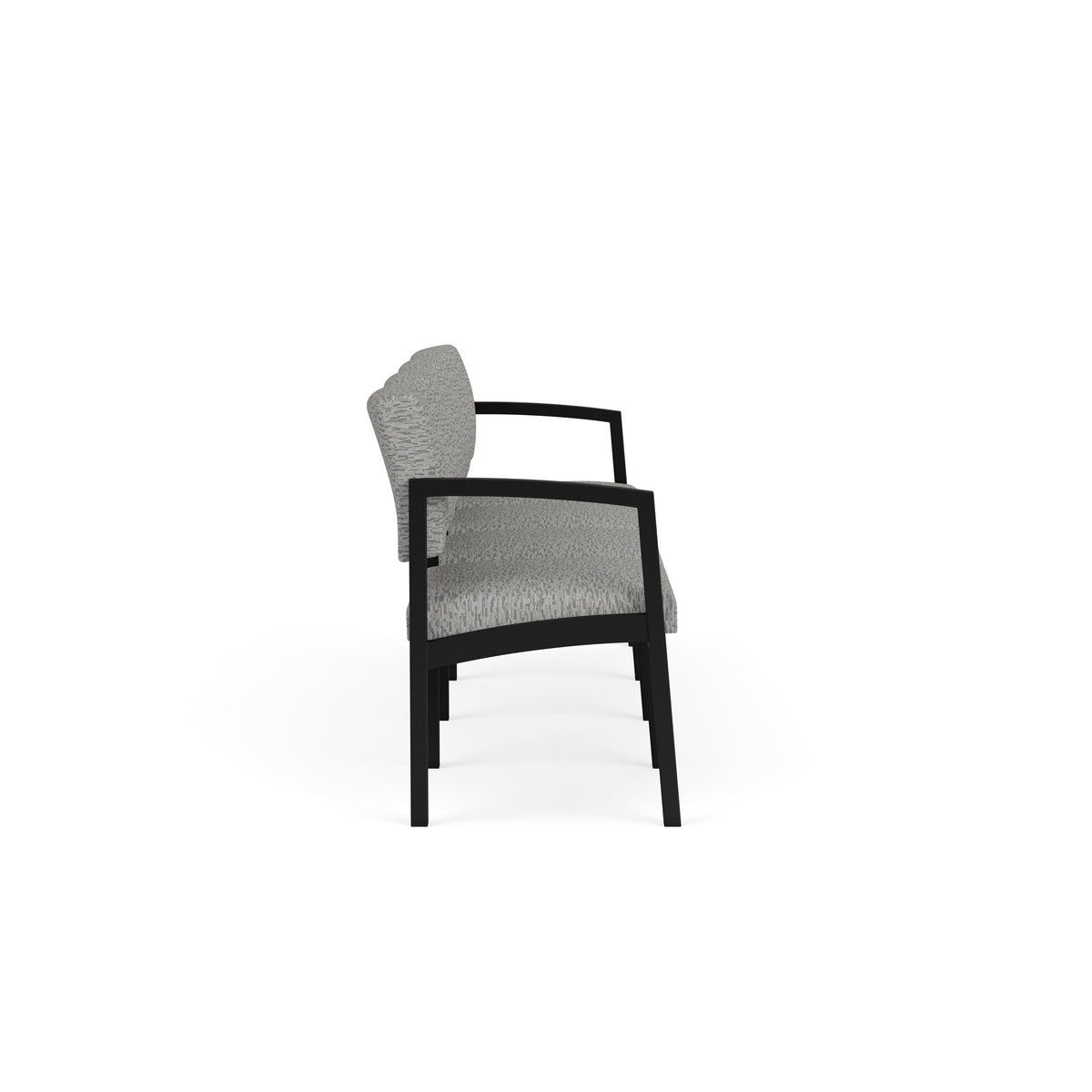 Lenox Steel Waiting Reception 4 Seat Tandem Seating Metal Frame No Center Arms