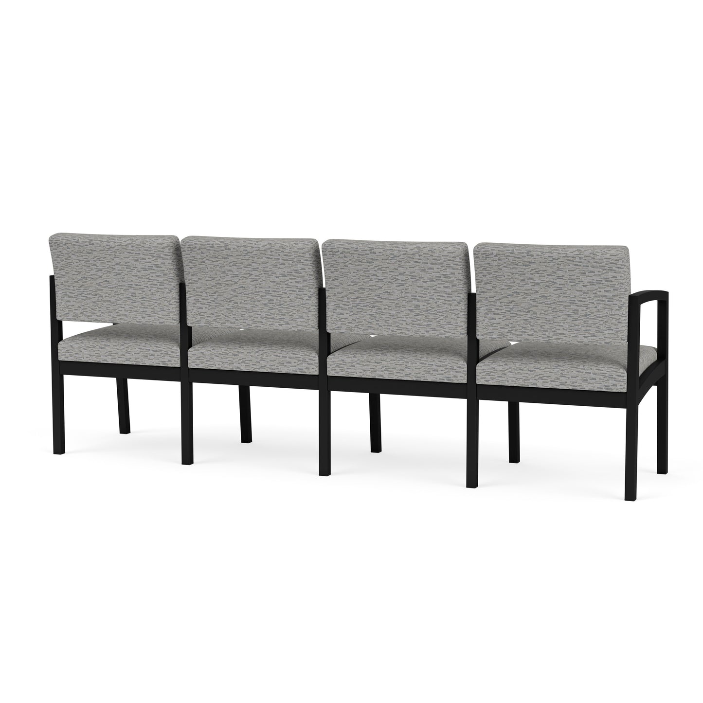 Lenox Steel Waiting Reception 4 Seat Tandem Seating Metal Frame No Center Arms