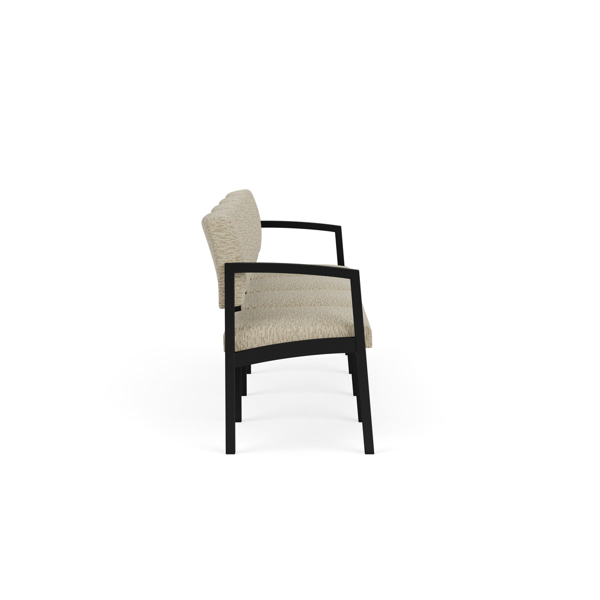 Lenox Steel Waiting Reception 4 Seat Tandem Seating Metal Frame No Center Arms