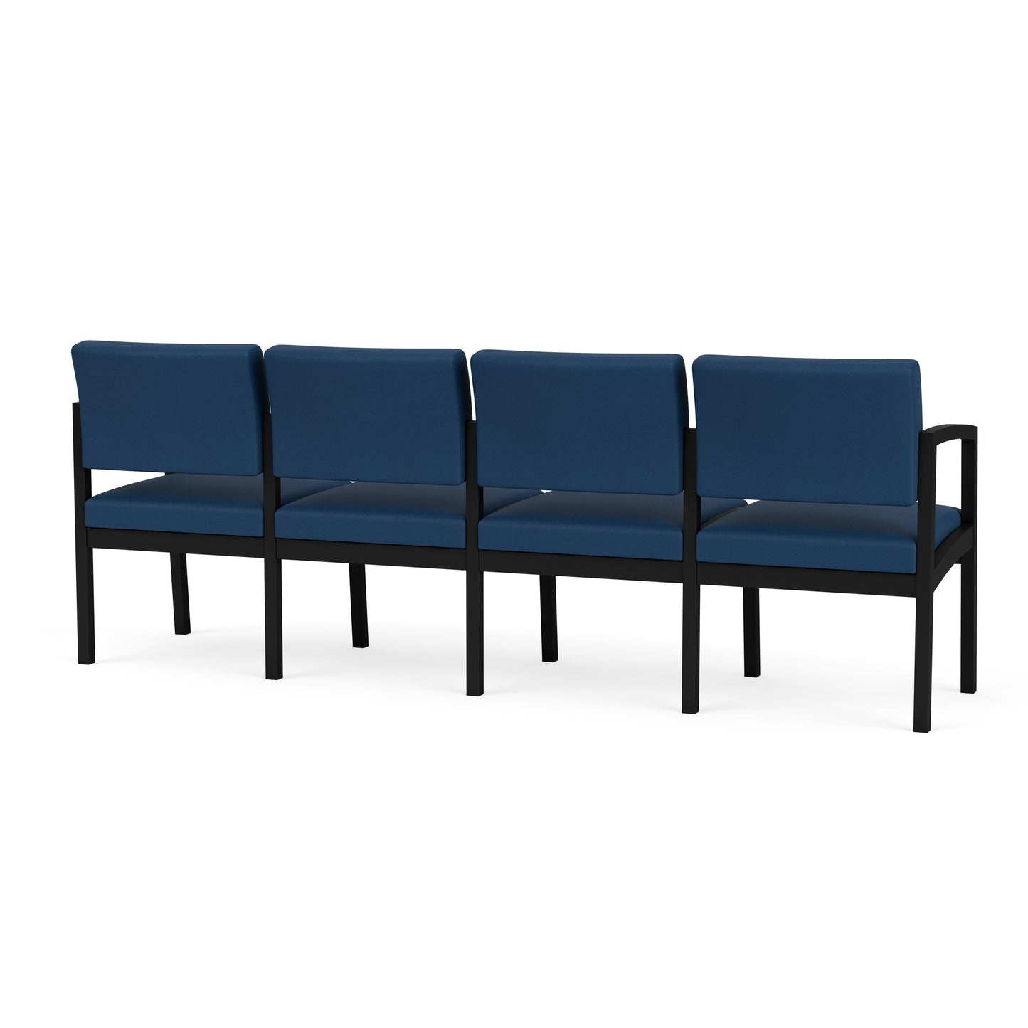 Lenox Steel Waiting Reception 4 Seat Tandem Seating Metal Frame No Center Arms