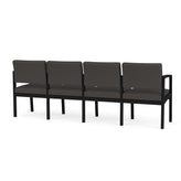 Lenox Steel Waiting Reception 4 Seat Tandem Seating Metal Frame No Center Arms