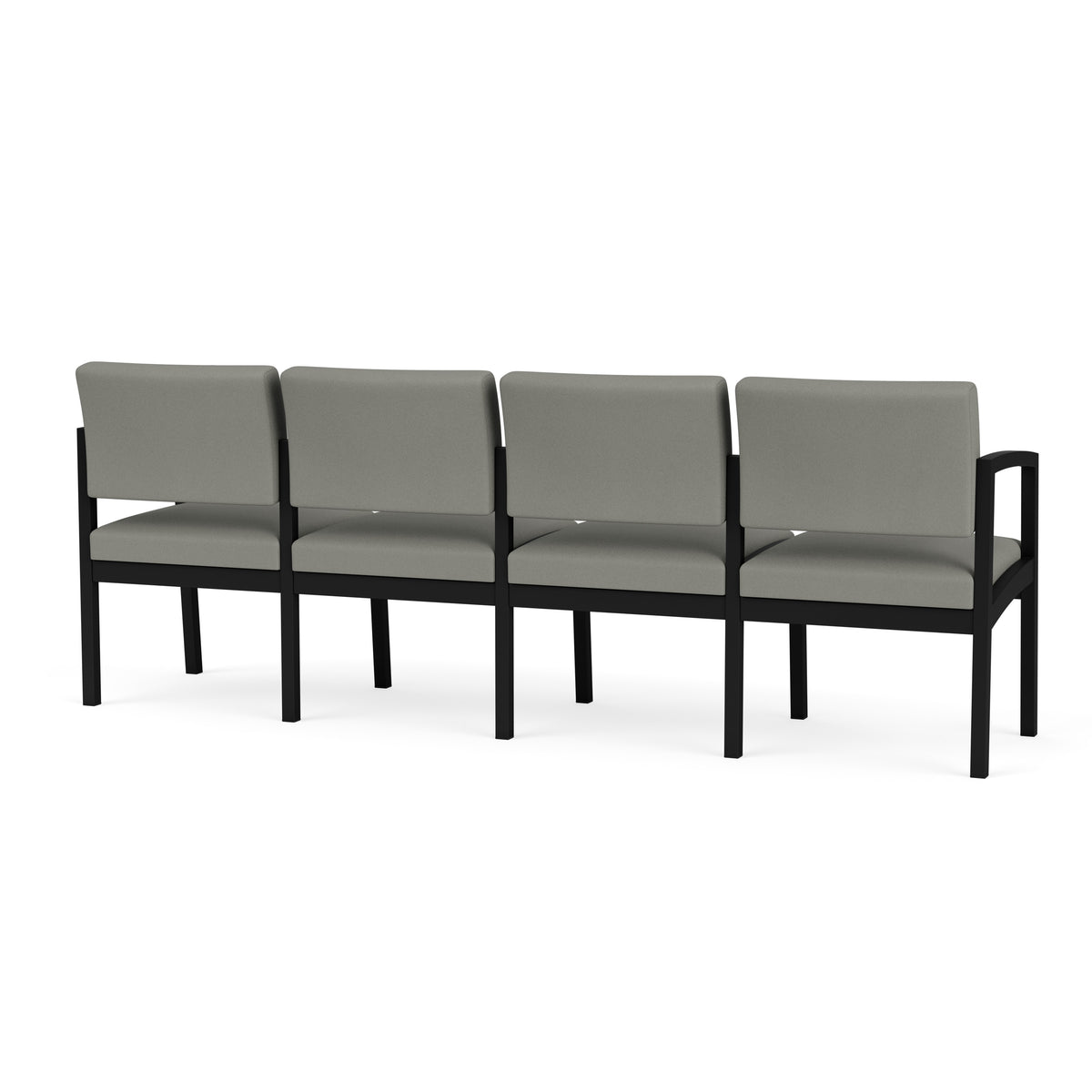 Lenox Steel Waiting Reception 4 Seat Tandem Seating Metal Frame No Center Arms