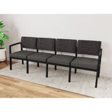 Lenox Steel Waiting Reception 4 Seat Tandem Seating Metal Frame No Center Arms