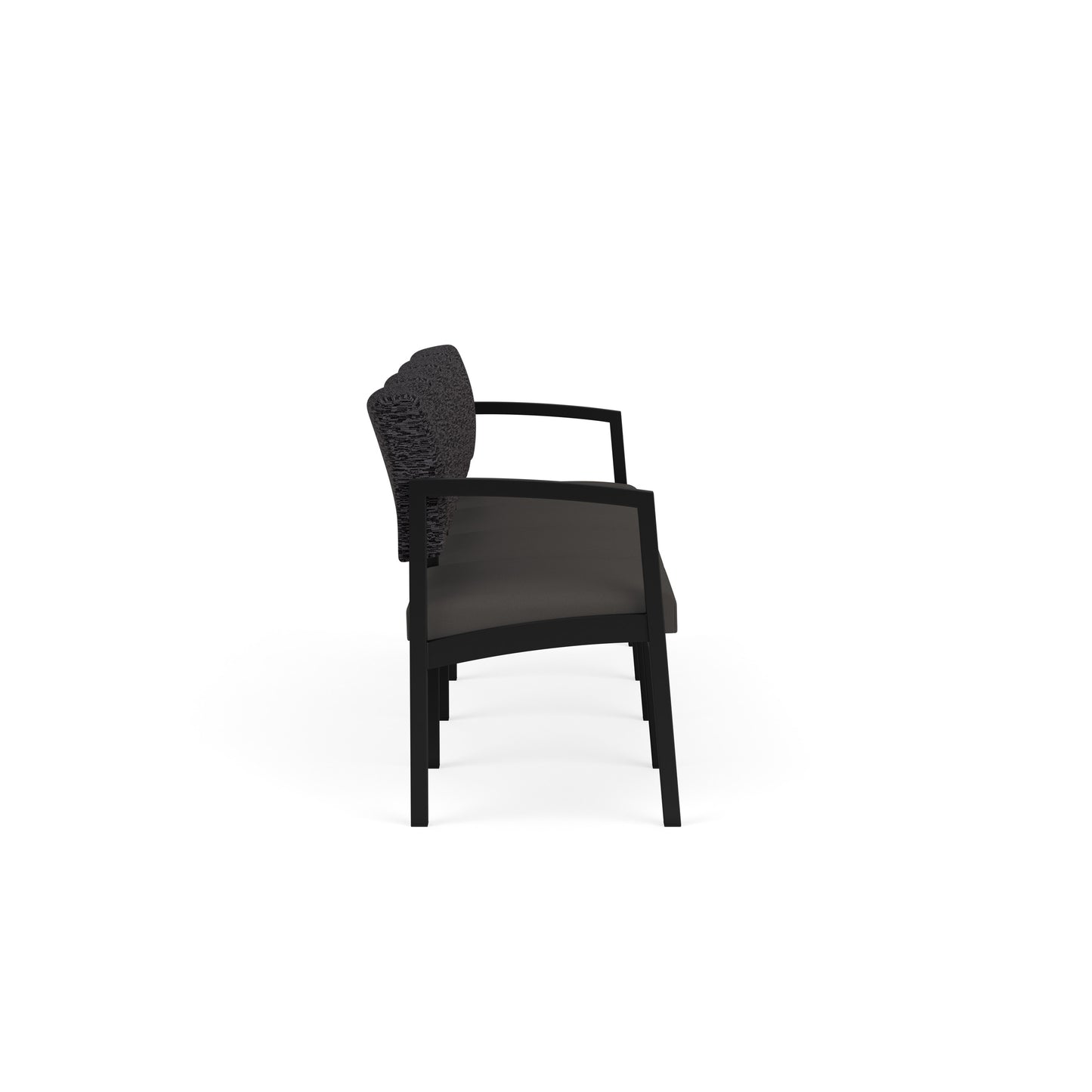 Lenox Steel Waiting Reception 4 Seat Tandem Seating Metal Frame No Center Arms