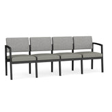 Lenox Steel Waiting Reception 4 Seat Tandem Seating Metal Frame No Center Arms