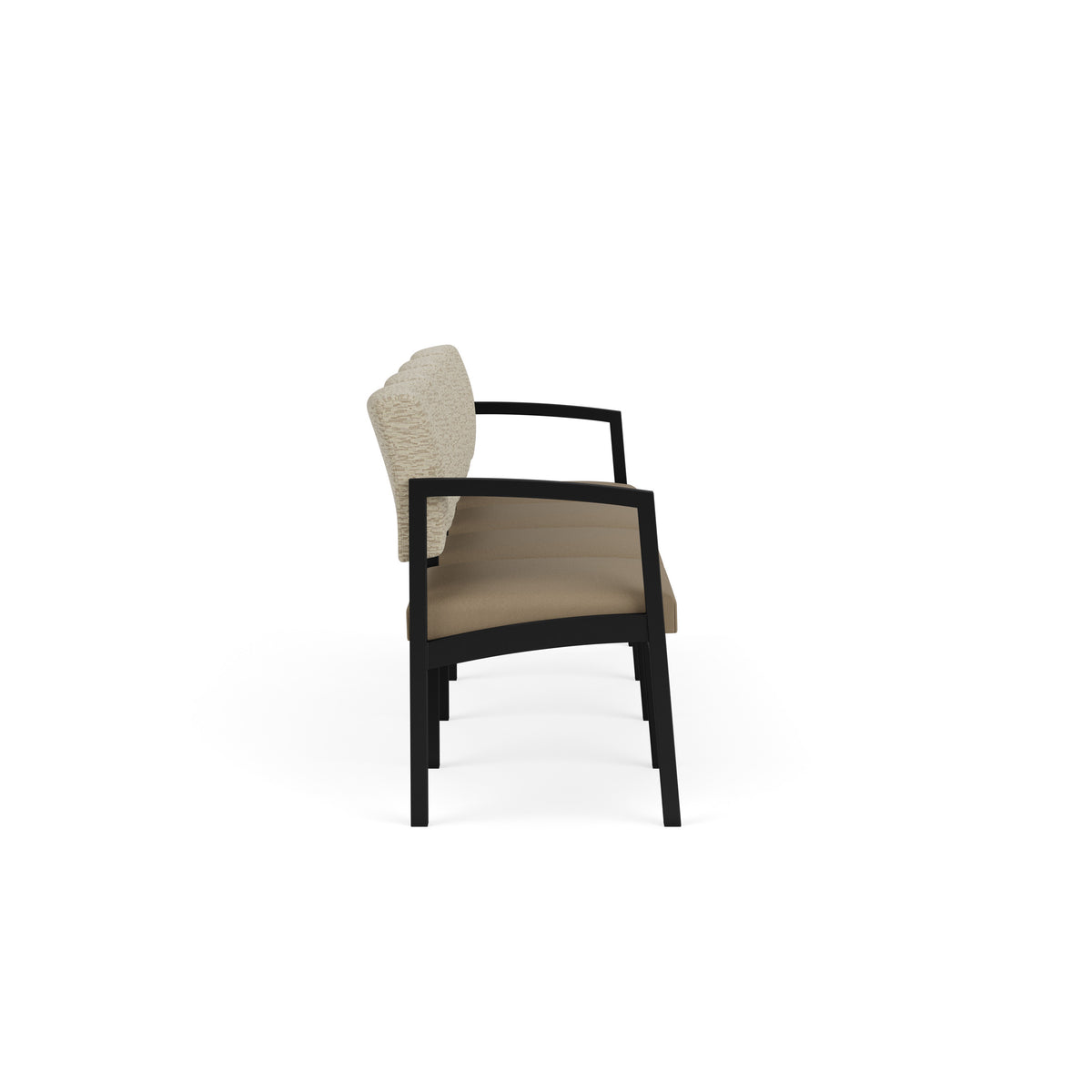 Lenox Steel Waiting Reception 4 Seat Tandem Seating Metal Frame No Center Arms