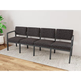 Lenox Steel Waiting Reception 4 Seat Tandem Seating Metal Frame No Center Arms