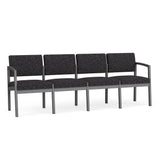 Lenox Steel Waiting Reception 4 Seat Tandem Seating Metal Frame No Center Arms