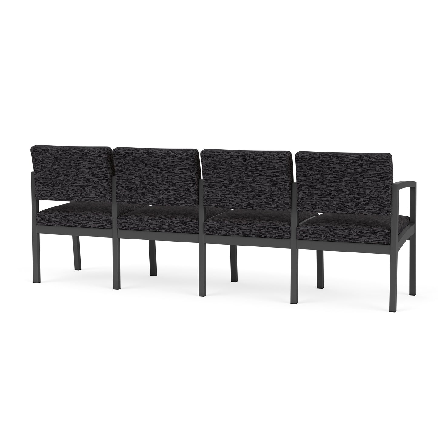 Lenox Steel Waiting Reception 4 Seat Tandem Seating Metal Frame No Center Arms