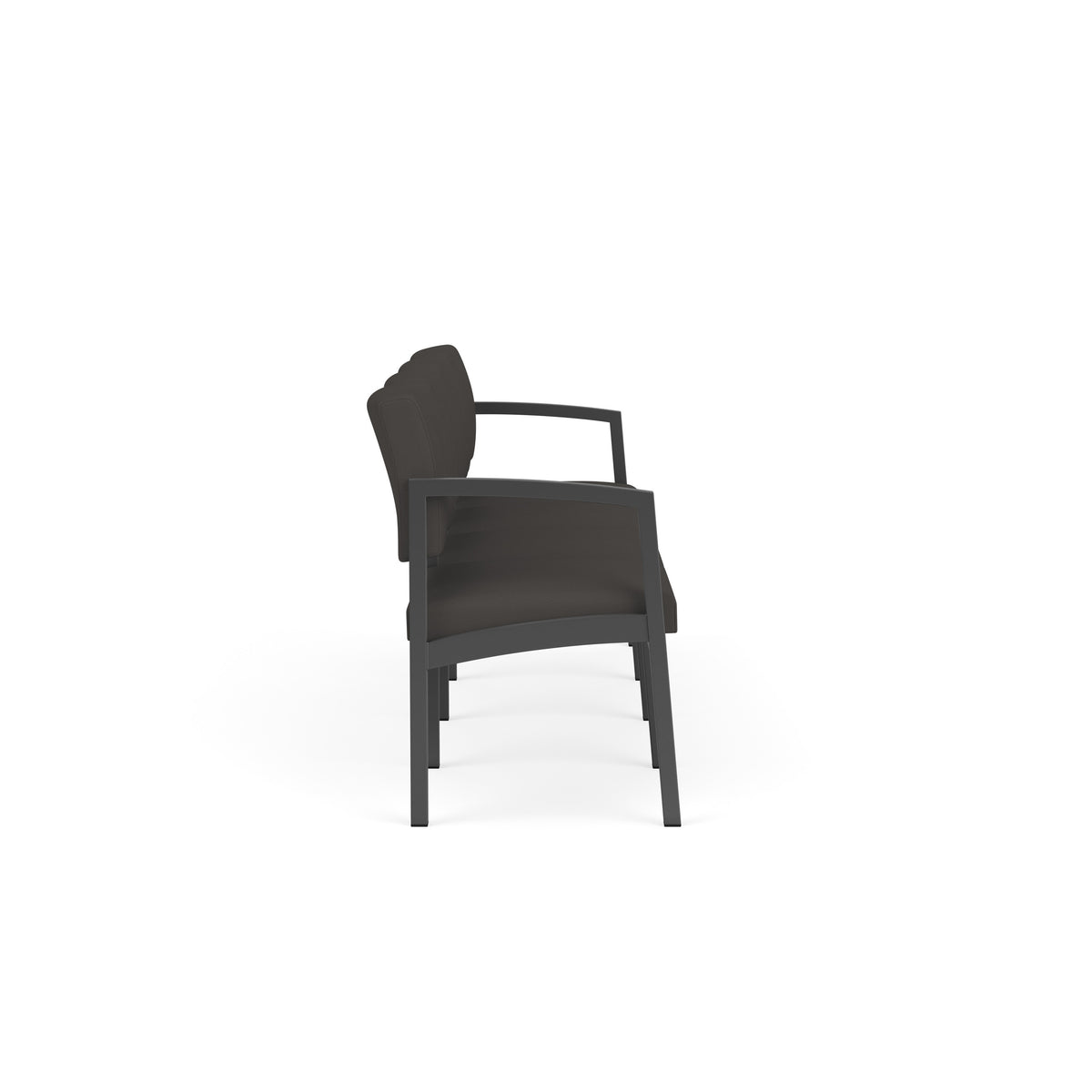 Lenox Steel Waiting Reception 4 Seat Tandem Seating Metal Frame No Center Arms