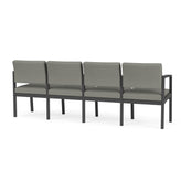 Lenox Steel Waiting Reception 4 Seat Tandem Seating Metal Frame No Center Arms
