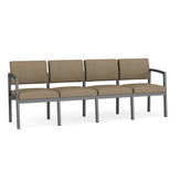 Lenox Steel Waiting Reception 4 Seat Tandem Seating Metal Frame No Center Arms