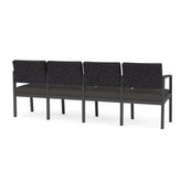 Lenox Steel Waiting Reception 4 Seat Tandem Seating Metal Frame No Center Arms