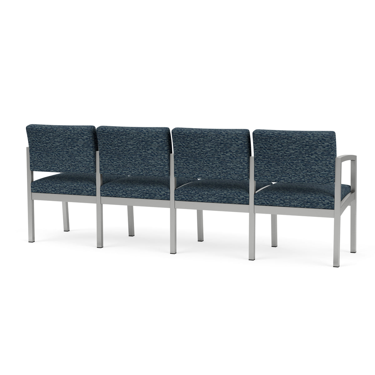 Lenox Steel Waiting Reception 4 Seat Tandem Seating Metal Frame No Center Arms