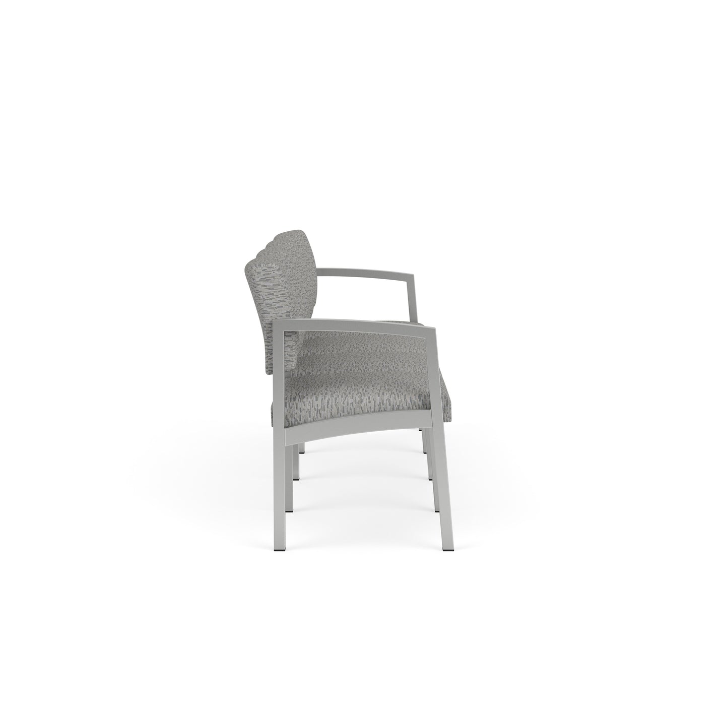 Lenox Steel Waiting Reception 4 Seat Tandem Seating Metal Frame No Center Arms