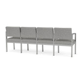 Lenox Steel Waiting Reception 4 Seat Tandem Seating Metal Frame No Center Arms