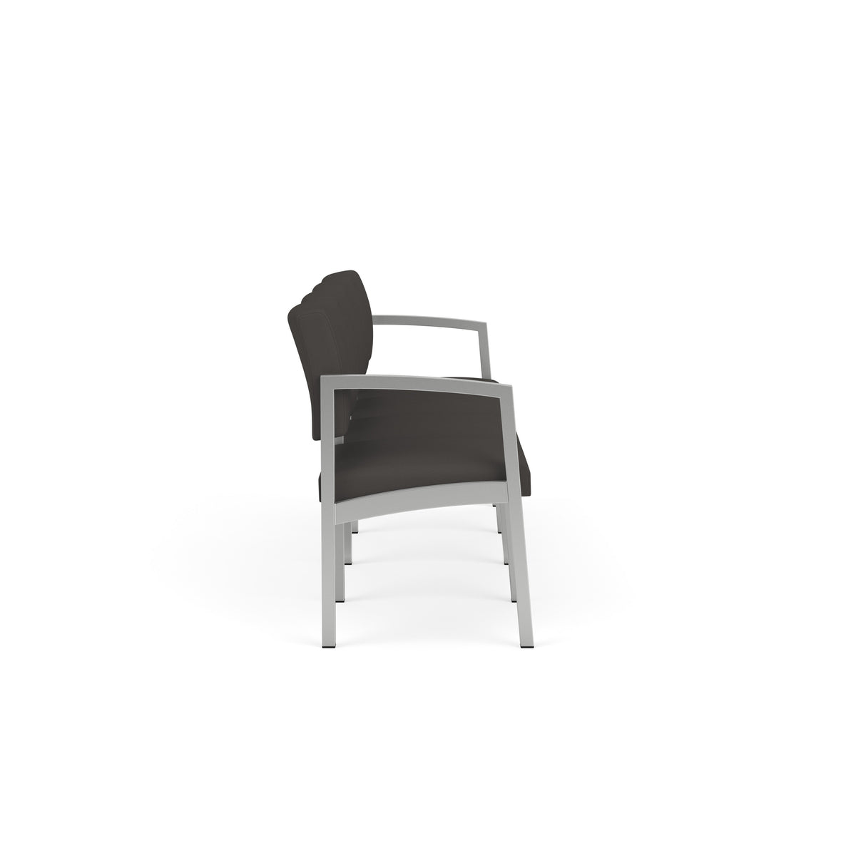 Lenox Steel Waiting Reception 4 Seat Tandem Seating Metal Frame No Center Arms