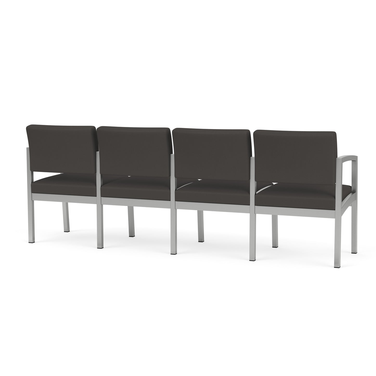 Lenox Steel Waiting Reception 4 Seat Tandem Seating Metal Frame No Center Arms